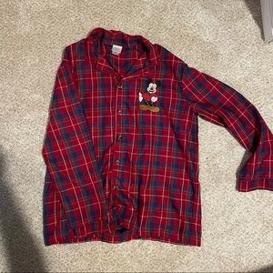 Disney store size S women’s plaid winter pajamas.
